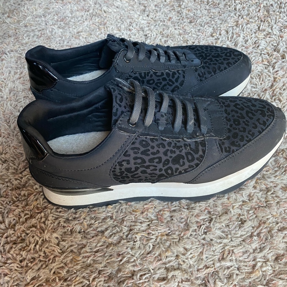 Animal print sneakers